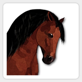 Horse Lovers Bay Horse Sticker